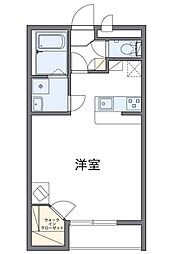 レオパレス松山インター 1Kの間取図画像