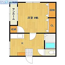 小針南台ハイツ  ｜ 新潟県新潟市西区小針南台8-3（賃貸アパート1K・1階・31.44㎡） その2