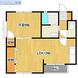 間取図画像 1LDK