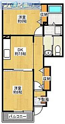 間取図画像 2DK