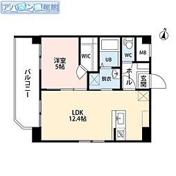マイアナ 1LDKの間取図画像