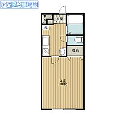 ヒルズ道玄坂 1Kの間取図画像
