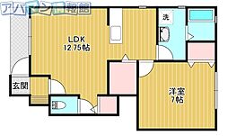 間取図画像 1LDK