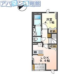 グロワール 1LDKの間取図画像