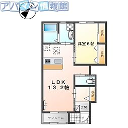 ペアリィ 1LDKの間取図画像