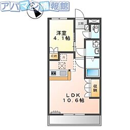 エリア23 1LDKの間取図画像
