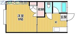 グリーンピア島津 1DKの間取図画像