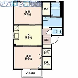 ラ プランタン 2階/201