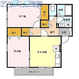 🉐敷金礼金0円！🉐セジュール荻川Ｂ