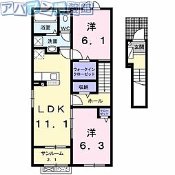 間取図画像 2LDK