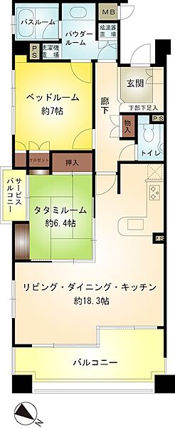 間取りを拡大表示