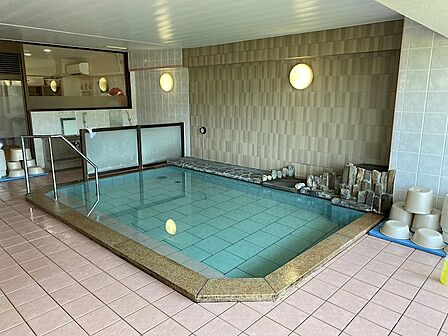【大浴場】こちらの温泉は加水、加温、循環ろ過式です。