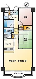 クリオ伊東壱番館 2LDKの間取図画像