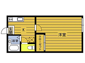 メゾンさんかんさんく 2-C ｜ 大分県別府市石垣西４丁目（賃貸アパート1K・2階・25.92㎡） その2