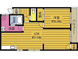 Mint石垣 1LDKの間取図画像
