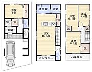 プラン図です　建物価格　1900万円　建物面積　105.36平米　土地建物セット価格　3580万円でも販売可能です