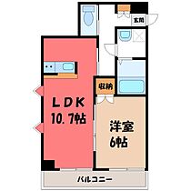 栃木県宇都宮市緑2丁目（賃貸マンション1LDK・2階・41.46㎡） その2