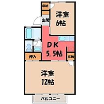 エルハイツ  ｜ 栃木県宇都宮市鶴田町（賃貸アパート2K・2階・48.17㎡） その2