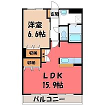 栃木県下都賀郡壬生町大師町（賃貸アパート1LDK・1階・51.66㎡） その2