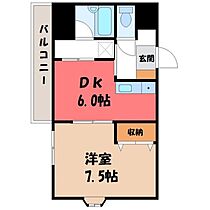 栃木県宇都宮市上戸祭4丁目（賃貸マンション1DK・4階・30.05㎡） その2