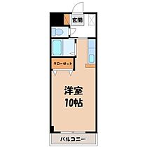 栃木県宇都宮市若草4丁目（賃貸マンション1R・3階・24.88㎡） その2