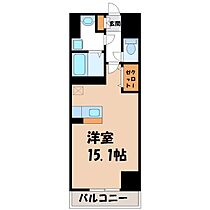 栃木県宇都宮市今泉3丁目（賃貸マンション1R・1階・40.00㎡） その2