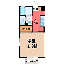 栃木県宇都宮市宮原3丁目（賃貸アパート1K・1階・26.93㎡） その2