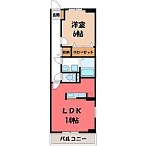 栃木県宇都宮市下栗町（賃貸マンション1LDK・2階・48.35㎡） その2