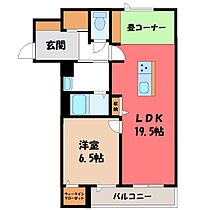 栃木県宇都宮市本丸町（賃貸マンション1LDK・3階・62.62㎡） その2