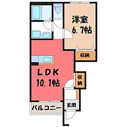 JR東北本線 石橋駅 バス9分 上三川小前下車 徒歩5分