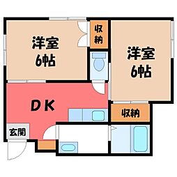 🉐敷金礼金0円!🉐東北本線 宇都宮駅 バス17分 平松宿下…