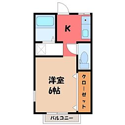 東武宇都宮線 東武宇都宮駅 徒歩34分