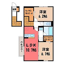 JR東北本線 宇都宮駅 バス16分 平松本町公民館下車 徒歩5分 2階/-