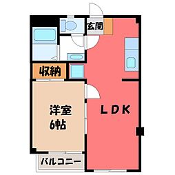 JR東北本線 雀宮駅 徒歩12分 2階/-