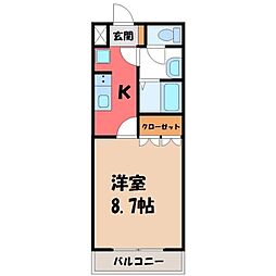 JR東北本線 宇都宮駅 バス13分 宇短大付属高前下車 徒歩3分