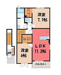 真岡鐵道 真岡駅 バス9分 長田東下車 徒歩12分 2階/-