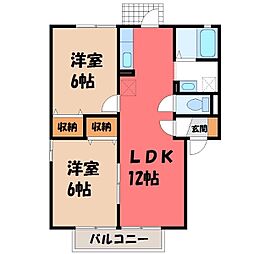 JR東北本線 石橋駅 4.7km 2階/-