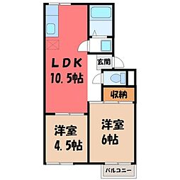 JR東北本線 宇都宮駅 バス32分 細谷新道口下車 徒歩5分 2階/-