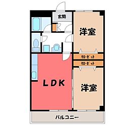 東武宇都宮線 東武宇都宮駅 バス10分 仏所護念会入口下車 徒歩8分 6階/-