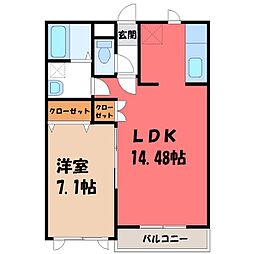 東武宇都宮線 東武宇都宮駅 徒歩30分 2階/-