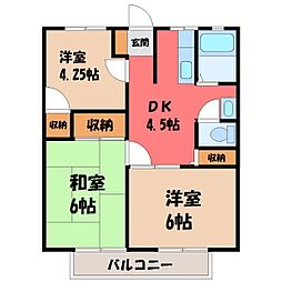 JR東北本線 雀宮駅 バス10分 五代小学校入口下車 徒歩15分 2階/-