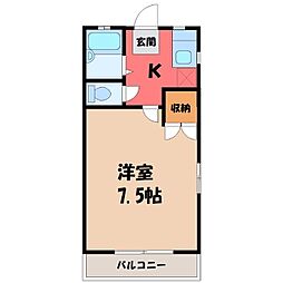 東武宇都宮線 西川田駅 徒歩25分 1階/-