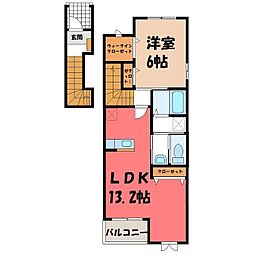 JR日光線 鹿沼駅 バス5分 西久保入口下車 徒歩9分 2階/-