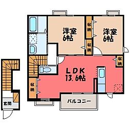 真岡鐵道 真岡駅 徒歩26分 2階/-
