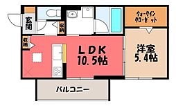 ソヴリンティ 1LDKの間取図画像