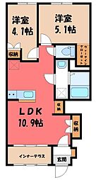 ラルーナ A 1階/-