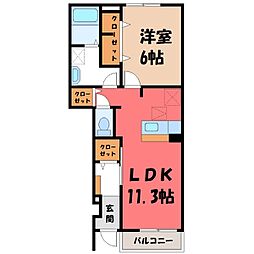 グランデ・ソーレ・FB 1LDKの間取図画像