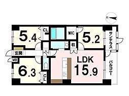 間取図画像 3LDK