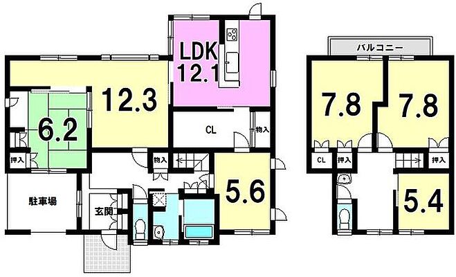 間取り 大明丘3丁目　中古戸建