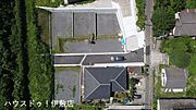 【航空写真】全4区画の分譲地の一画、敷地40.51坪、間口8.5ｍと広々です！